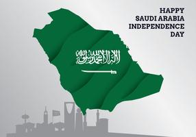 Fundo da bandeira da Arábia Saudita vetor