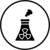 design de ícone de vetor de energia nuclear