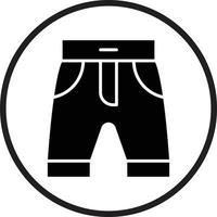 design de ícone de vetor de shorts