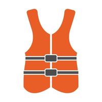 design de ícone de colete salva-vidas vetor