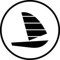 design de ícone de vetor de windsurf