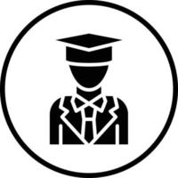 masculino graduado vetor ícone Projeto