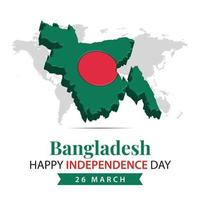 Bangladesh independência dia, 3d Renderização Bangladesh independência dia ilustração com 3d mapa e bandeira cores tema vetor