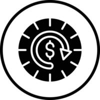tempo é dinheiro vector design do ícone