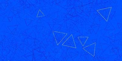 textura vector azul escuro com triângulos aleatórios.