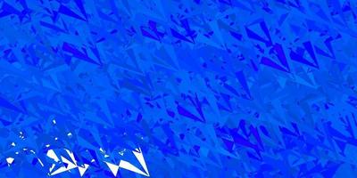 modelo de vetor azul escuro com formas de triângulo.