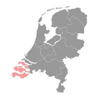 zeeland província do a Holanda. vetor ilustração.