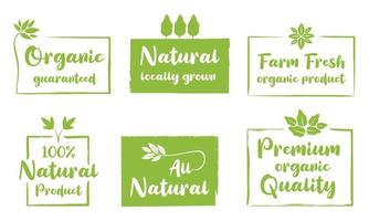 orgânico comida, natural produtos, saudável vida e Fazenda fresco para Comida e beber promoção. vetor