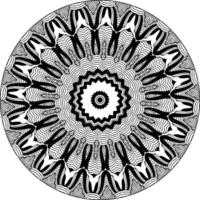 circular padronizar dentro Formato do mandala para hena, mehndi, tatuagem, decoração. decorativo enfeite dentro étnico oriental estilo. coloração livro página. vintage decorativo elementos. vetor