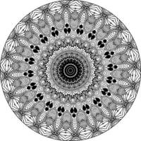 padrão de mandala abstrata de vetor. arte na parede. livro de colorir rendas padrão a tatuagem. design para uma camisa de pintura de papel de parede e design de adesivo de azulejo, ornamento de círculo decorativo em estilo oriental étnico vetor