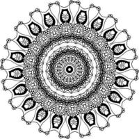 fácil circular padronizar dentro Formato do mandala para hena, mehndi, tatuagem, decoração. decorativo enfeite dentro étnico oriental estilo. coloração livro página para crianças. vintage decorativo elementos vetor