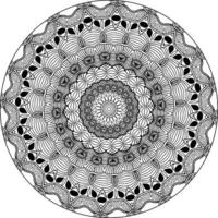 padrão de mandala abstrata de vetor. arte na parede. livro de colorir rendas padrão a tatuagem. design para uma camisa de pintura de papel de parede e design de adesivo de azulejo, ornamento de círculo decorativo em estilo oriental étnico vetor