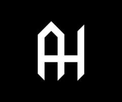monograma logotipo vetor inicial cartas ah. ah logotipo vetor ilustração. ah inicial carta ligado logotipo ícone vetor