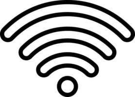 ícone de linha para wi-fi vetor