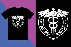 enfermeira camiseta projeto, personalizadas camiseta Projeto vetor