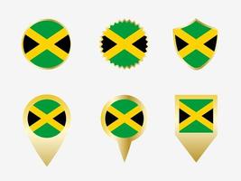 vetor bandeira conjunto do Jamaica