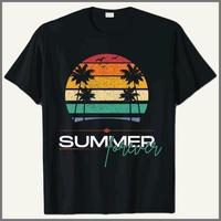 t camisa verão retro vintage vetor ilustração verão paraíso