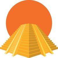 vetor ilustração do uma típica pirâmide a partir de antigo vezes