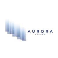 aurora logotipo, luz onda vetor, natureza panorama projeto, produtos marca modelo ilustração ícone vetor