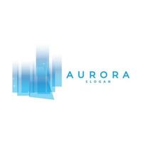 aurora logotipo, luz onda vetor, natureza panorama projeto, produtos marca modelo ilustração ícone vetor