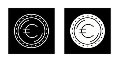 ícone de vetor de moeda euro