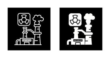 ícone de vetor de usina nuclear