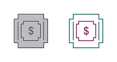 ícone de vetor de símbolo de dólar