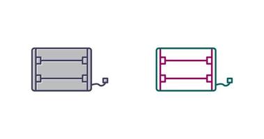 ícone de vetor de aquecedor elétrico