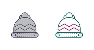 ícone de vetor de chapéu de lã