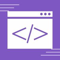 ícone de vetor de codificação html