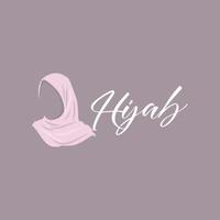 logotipo hijab, marca de vetor de produtos de moda, design boutique de hijab para mulheres muçulmanas