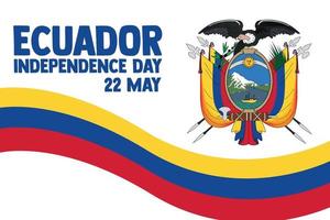 Equador independência dia 201 º vetor