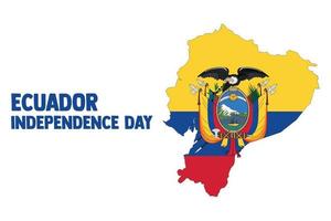 Equador independência dia 201 º vetor