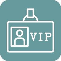 vip passar ícone vetor Projeto