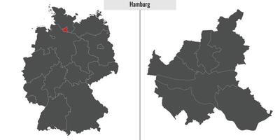mapa Estado do Alemanha vetor
