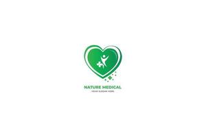 natureza médico logotipo ilustração vetor