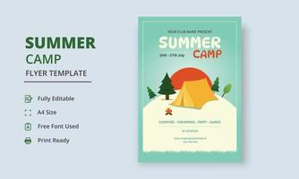 verão acampamento folheto modelo, crianças verão acampamento folheto modelo, Escoteiros verão acampamento folheto modelo vetor