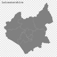 Alto qualidade mapa é uma município do Inglaterra vetor