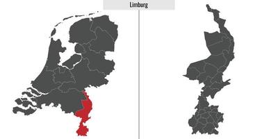 mapa região do Países Baixos vetor