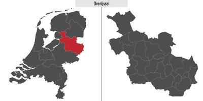 mapa região do Países Baixos vetor