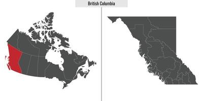 mapa da província do canadá vetor