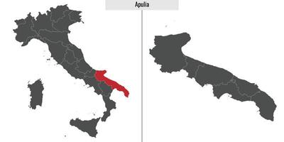 mapa província do Itália vetor