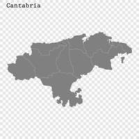 Alto qualidade mapa é uma Estado do Espanha vetor