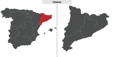 mapa região do Espanha vetor