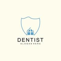 dental clínica logotipo Projeto com simples Projeto para o negócio vetor