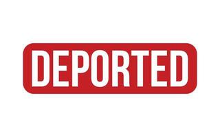 deportado borracha carimbo foca vetor