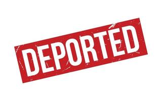 deportado borracha carimbo foca vetor