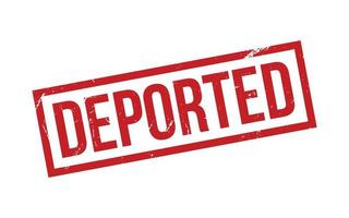 deportado borracha carimbo foca vetor