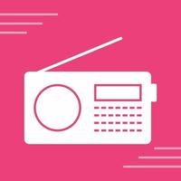 ícone de vetor de conjunto de rádio