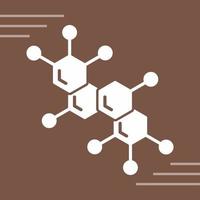ícone de vetor de molécula